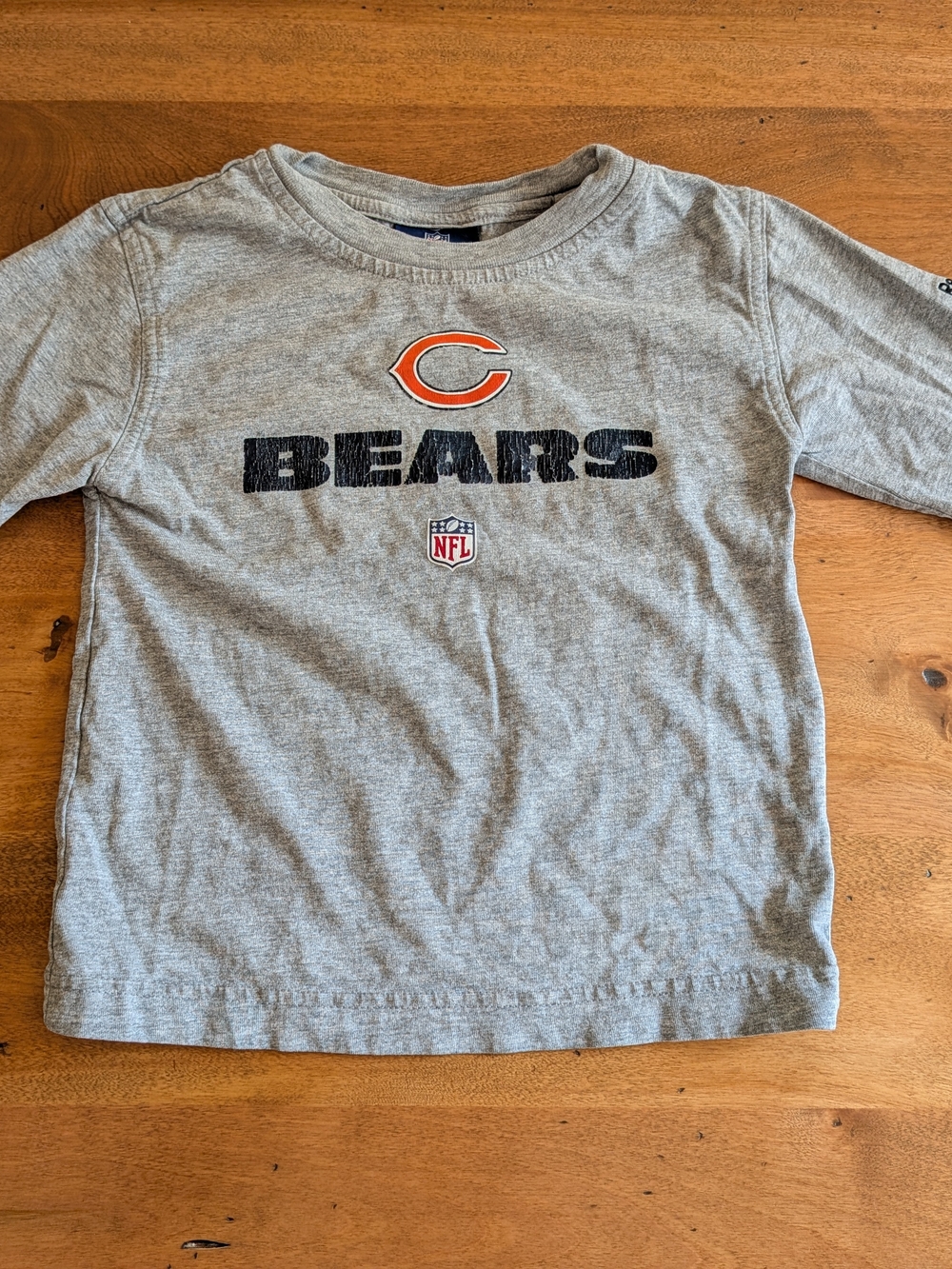Chicago Bears Toddler Boys Gray Long-Sleeve Tee, Size SM (4) - Picture 1 of 4